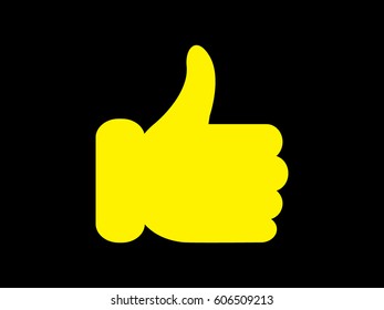 thumbs up icon, vector illustration eps10