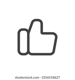 thumbs up icon Vector logo outline