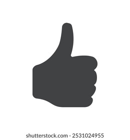 Thumbs up icon Vector logo set flat