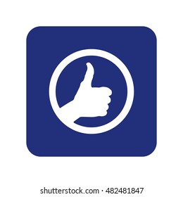 Thumbs Up Icon Vector, New icon