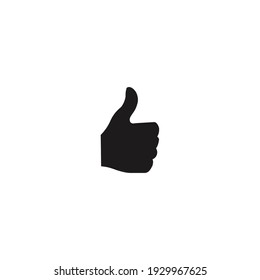 thumbs up icon vector on a white background