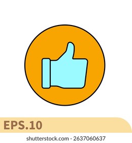 thumbs up icons  symbol vector elements for infographic web