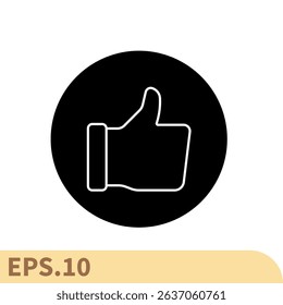 thumbs up icons  symbol vector elements for infographic web