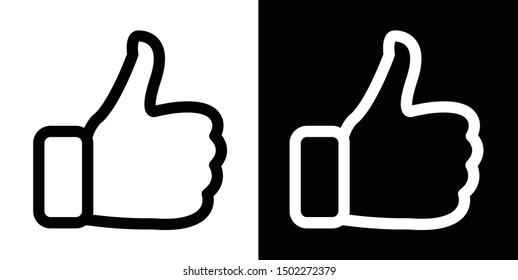 Thumbs up illustration vector design