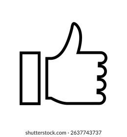 Thumbs up isolated icon graphic vector