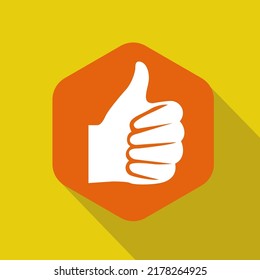 Thumbs up isolated icon logo illustration design. illustration for web, mobile apps, design vector symbol.