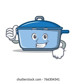 Thumbs up kitchen character cartoon style