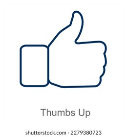 Thumbs Up and like icon concept