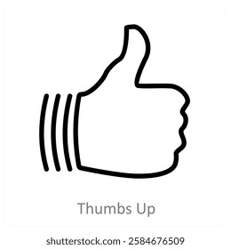 Thumbs Up and like icon concept