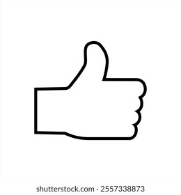 Thumbs Up and like icon concept, vector 10 eps.