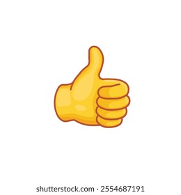 Thumbs up like icon flat vector design