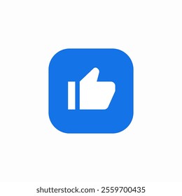 thumbs up like icon sign vector