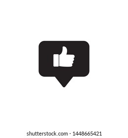 Thumbs up like icon social network symbol