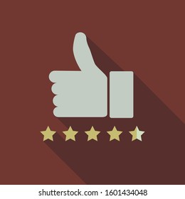Thumbs up like icon for social network web app like