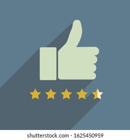 Thumbs up like icon for social network web app like