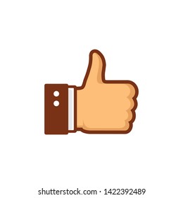 Thumbs up like icon vector illustration