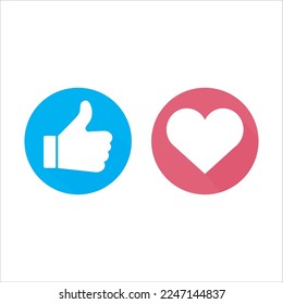 thumbs up and like icon, vector, illustration, symbol
