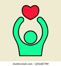 Thumbs up like social network icon new appreciation number symbol. Idea - blogging and online messaging, social networking services.