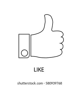 thumbs up line icon