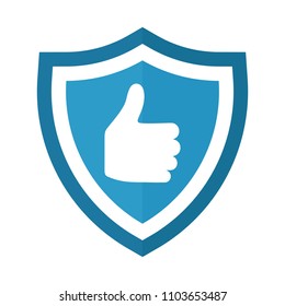 thumbs logo. finger icon. hand symbol. vector eps 08.