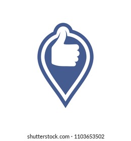 thumbs logo. finger icon. hand symbol. vector eps 08.