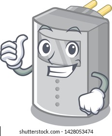 Thumbs up motion sensor in the cartoon shape