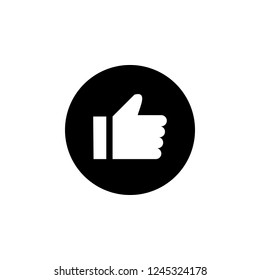 Thumbs up on a white background. social media icon. like icon. 