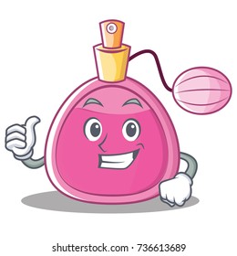 Thumbs up perfume bottle character cartoon