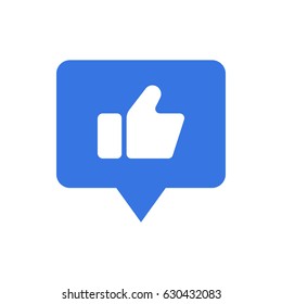 Thumbs up pointer icon.