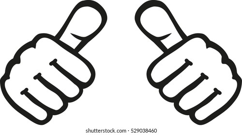 Thumbs pointing on chest