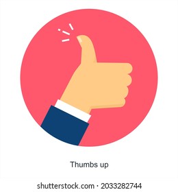 Concepto de icono de comentarios positivos o de miniaturas