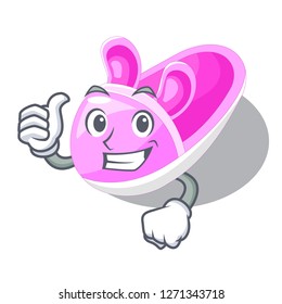 Thumbs up shoes baby above the character rak