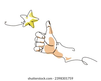 thumbs up shows good signal vector illustration graphic EPS 10
