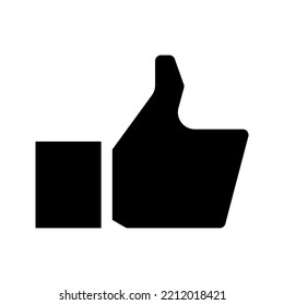 Thumbs up sign. vector illustration