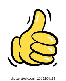 Thumbs Up Sign Vector Illustration