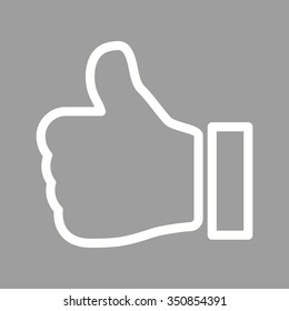 Thumbs, social, icon vector image. Can also be used for IT and communication. Suitable for web apps, mobile apps and print media.