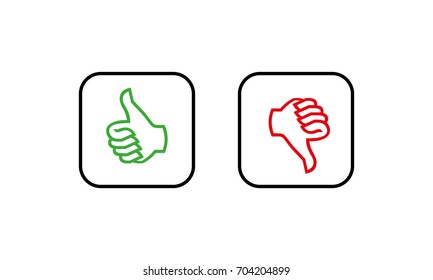 Thumbs symbol