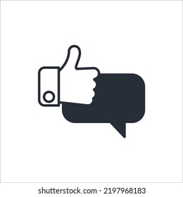 thumbs up Symbol Icon Vector Design Illustration