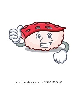 Thumbs up tako sushi character cartoon