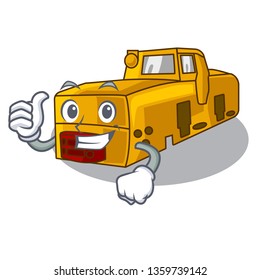 Thumbs up toy locomotive mine in shape characters