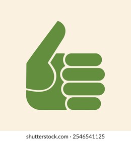 Thumbs Up trendy artwork cute abstract vector illustration colorful applied design.eps