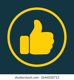 Thumbs Up trendy Vektor Kunst Design herrlich erstaunlich Design bunt nützliche Illustration.eps