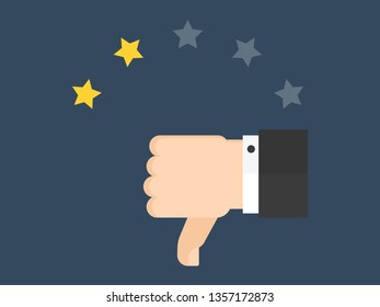 Thumbs up with two star rating.
