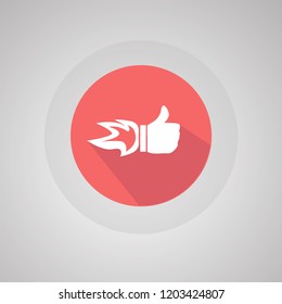 Thumbs up, down  Icons , flat logo design
