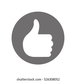 thumbs up, great, hand, icon, vector icon, eps10