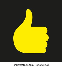 thumbs up, great, hand, icon, vector icon, eps10