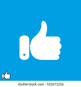 thumbs up, hand, icon, vector illustration EPS 10