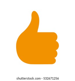 thumbs up, hand, icon, vector illustration EPS 10