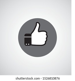 thumbs up, icon vector illustration logo sign