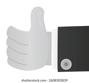 Thumbs up. Like icon. vector